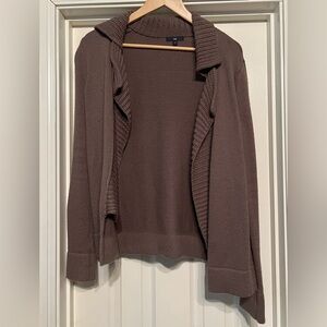 Gap Brown Taupe Women’s Collared Knit Cardigan